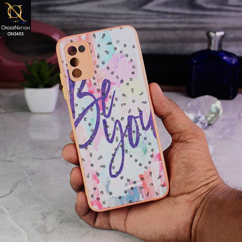 Samsung Galaxy M02s Cover - Design 3 - Cute Trendy Design Diamond Glitter Camera Protection Soft Case