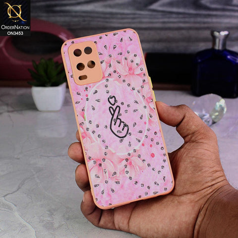Oppo A54 4G Cover - Design 2 - Cute Trendy Design Diamond Glitter Camera Protection Soft Case