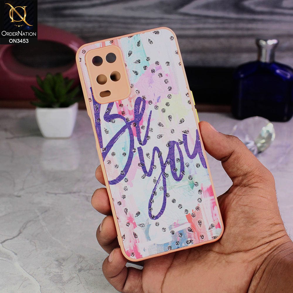 Oppo A54 4G Cover - Design 3 - Cute Trendy Design Diamond Glitter Camera Protection Soft Case
