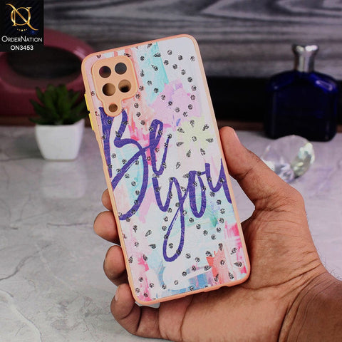 Samsung Galaxy A12 Cover - Design 3 - Cute Trendy Design Diamond Glitter Camera Protection Soft Case