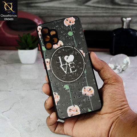 Samsung Galaxy A32 Cover - Design 1 - Cute Trendy Design Diamond Glitter Camera Protection Soft Case