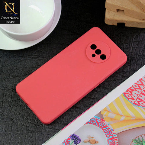 OnePlus 7T Cover - Pomegranate Red - Soft Silicone Camera Protection Case