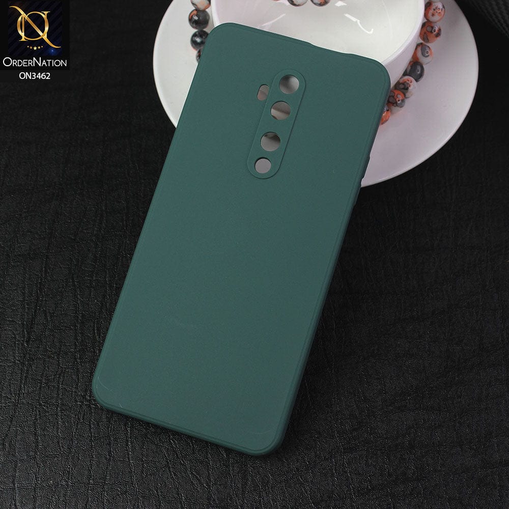 OnePlus 7T Pro 5G McLaren Cover - Dark Green - Soft Silicone Camera Protection Case
