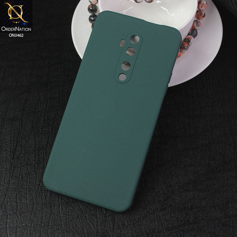 OnePlus 7T Pro Cover - Dark Green - Soft Silicone Camera Protection Case