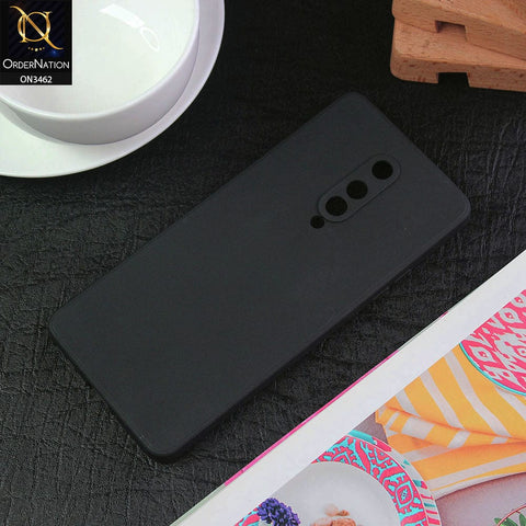 OnePlus 8 4G Cover - Black - Soft Silicone Camera Protection Case