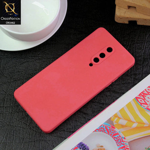 OnePlus 8 4G Cover - Pomegranate Red - Soft Silicone Camera Protection Case