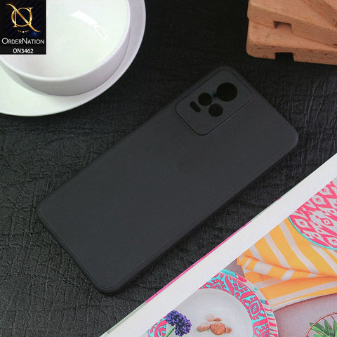 Vivo V21e Cover - Black - Soft Silicone Camera Protection Case