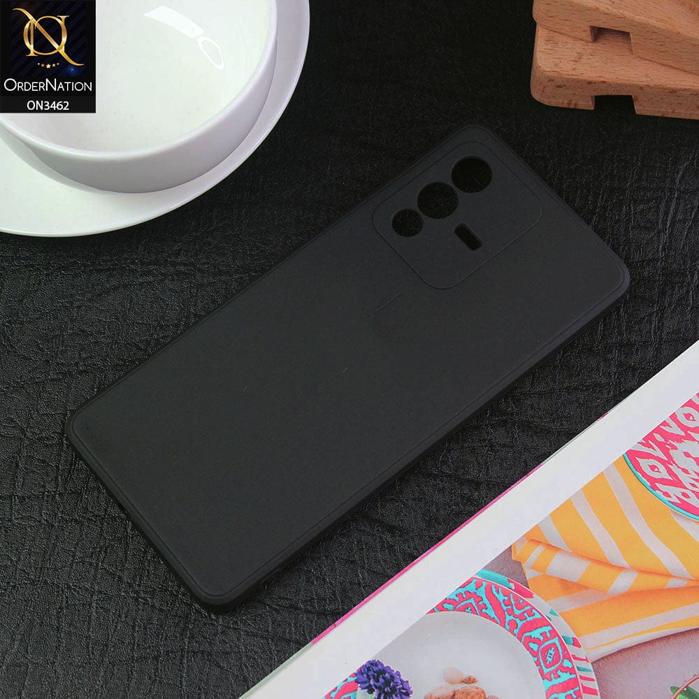 Vivo V23 5G Cover - Black - Soft Silicone Camera Protection Case
