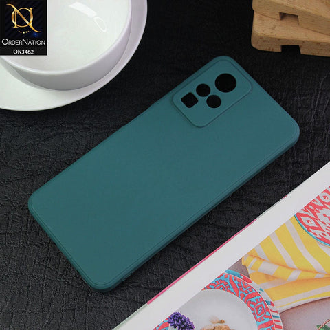 Infinix Zero X Neo Cover - Dark Green - Soft Silicone Camera Protection Case