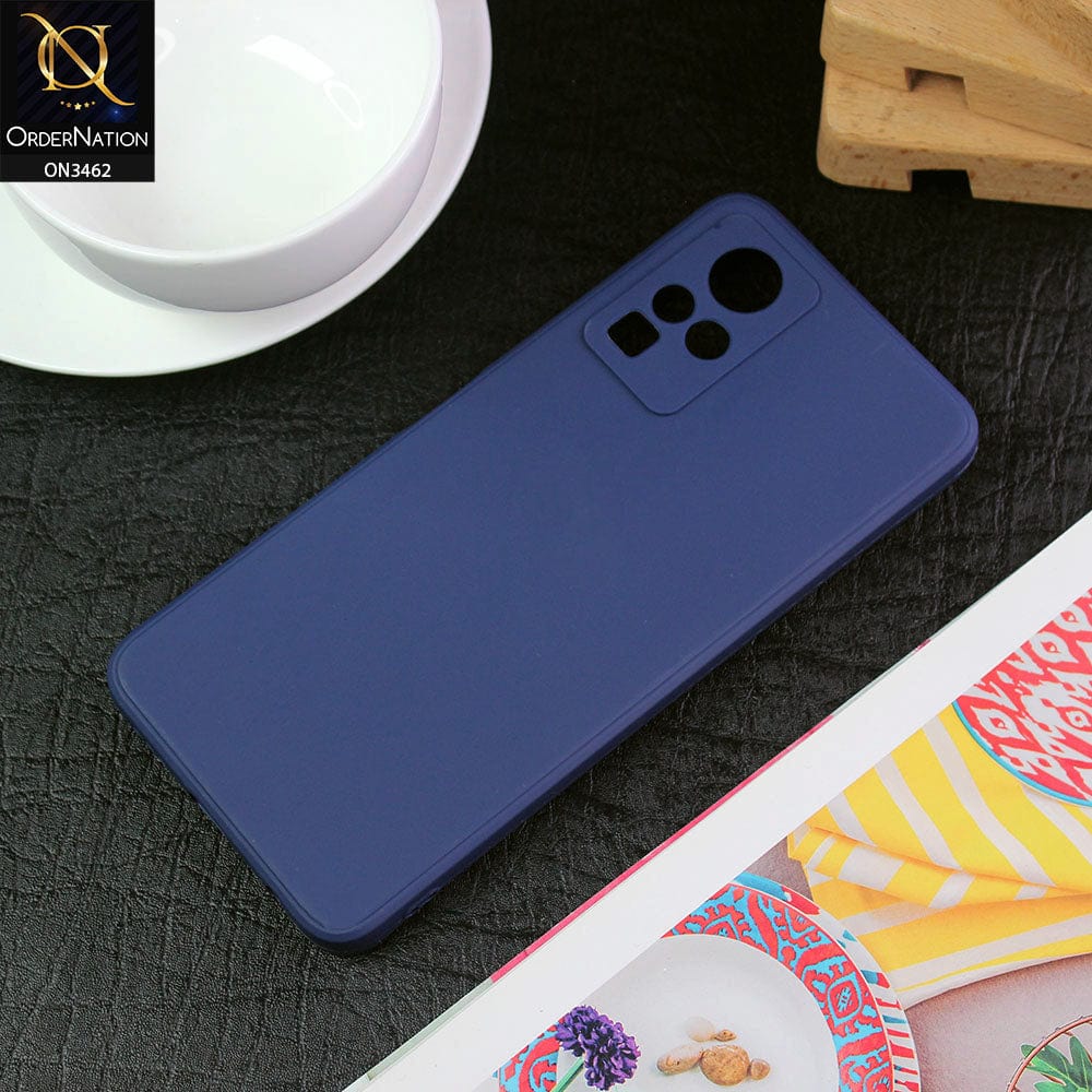 Infinix Zero X Pro Cover - Dark Blue - Soft Silicone Camera Protection Case