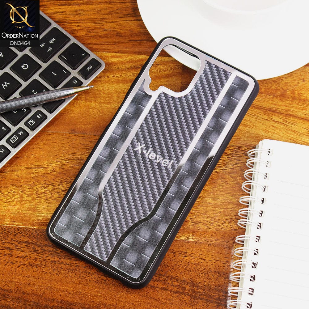 Samsung Galaxy A22 Cover - Black - Glossy Shiny Semi Soft Back Soft Borders Case