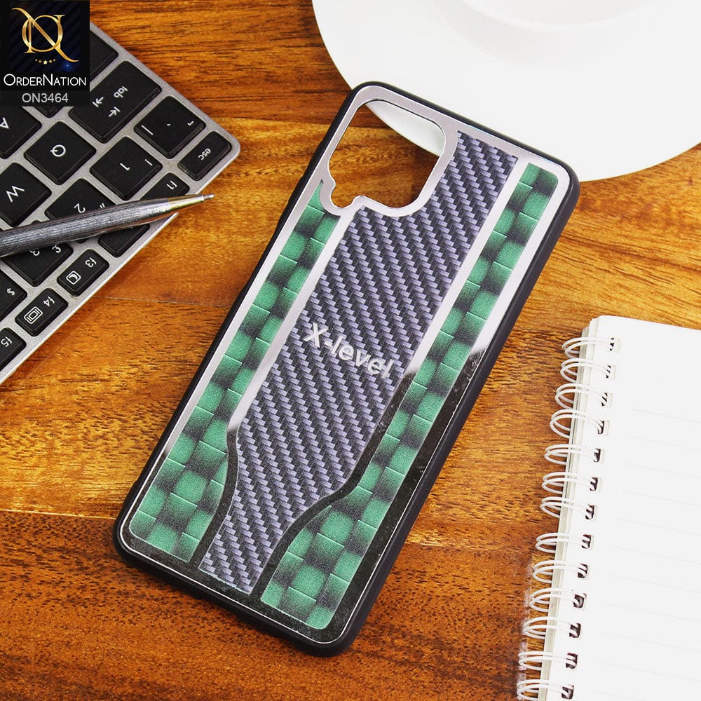Samsung Galaxy M22 Cover - Green - Glossy Shiny Semi Soft Back Soft Borders Case