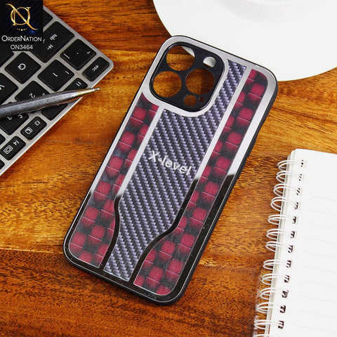 iPhone 12 Pro Max Cover - Red - Glossy Shiny Semi Soft Back Soft Borders Case