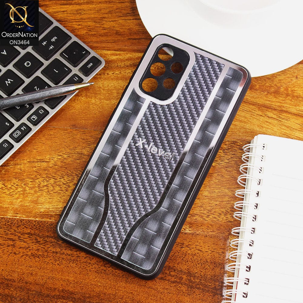 Samsung Galaxy A32 Cover - Black - Glossy Shiny Semi Soft Back Soft Borders Case