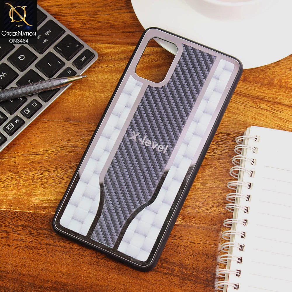 Vivo V20 Cover - White - Glossy Shiny Semi Soft Back Soft Borders Case