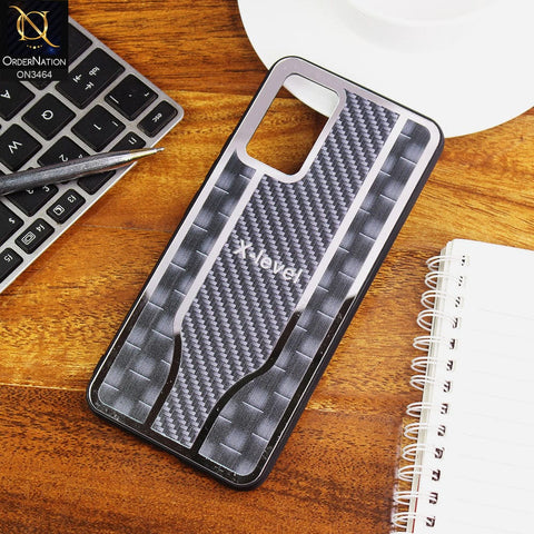 Vivo V21e Cover - Black - Glossy Shiny Semi Soft Back Soft Borders Case