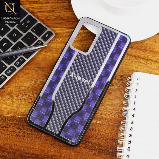 Vivo V21e Cover - Blue - Glossy Shiny Semi Soft Back Soft Borders Case