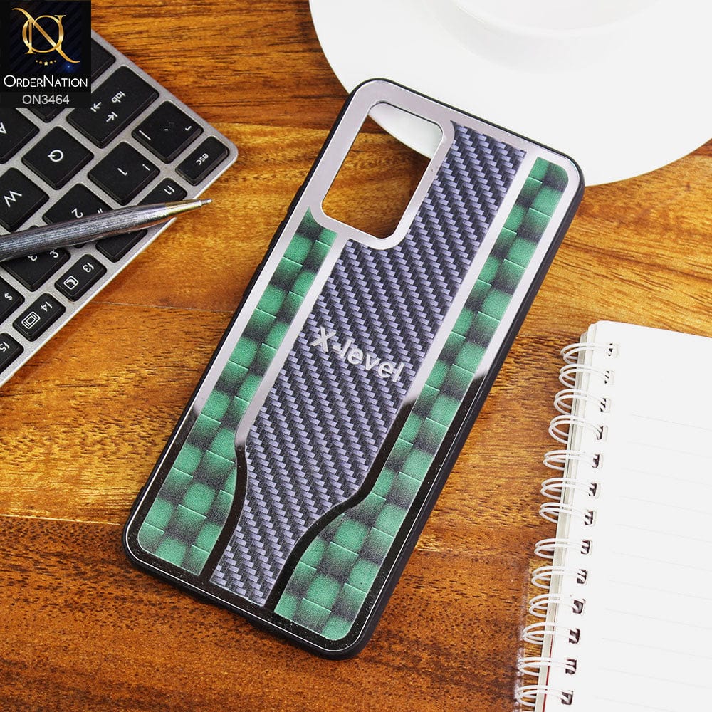 Vivo V21e Cover - Green - Glossy Shiny Semi Soft Back Soft Borders Case