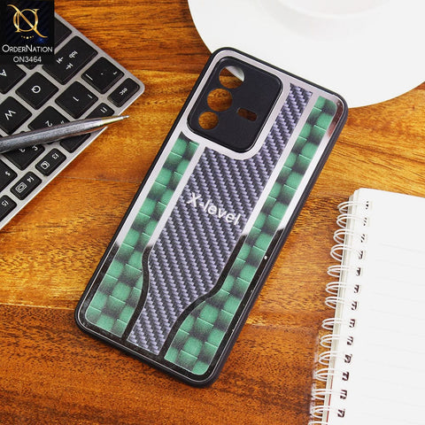 Vivo S12 Cover - Green - Glossy Shiny Semi Soft Back Soft Borders Case