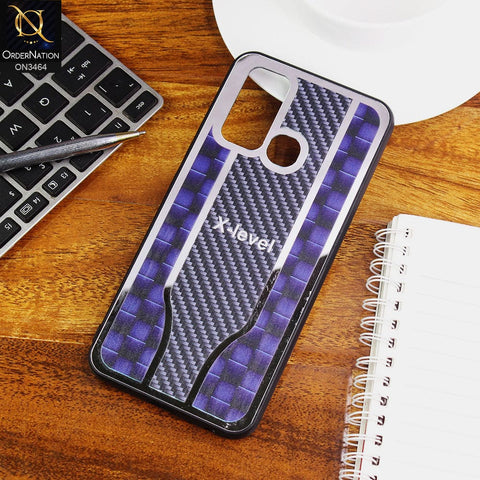 Vivo Y50 Cover - Blue - Glossy Shiny Semi Soft Back Soft Borders Case
