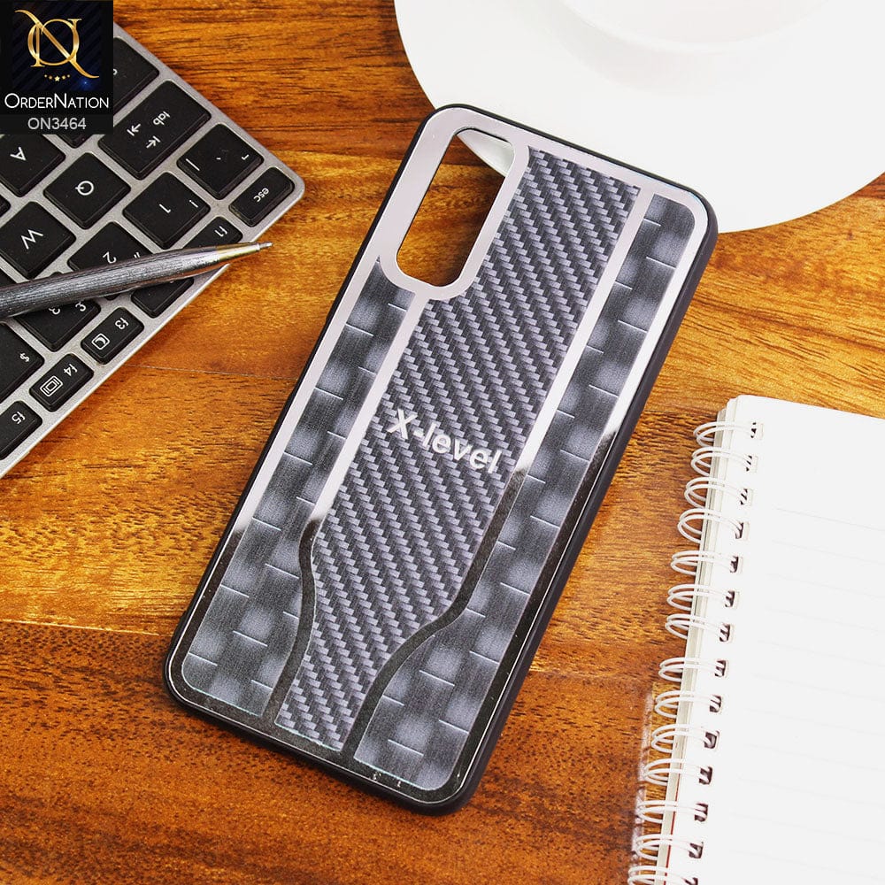 Vivo Y31 Cover - Black - Glossy Shiny Semi Soft Back Soft Borders Case