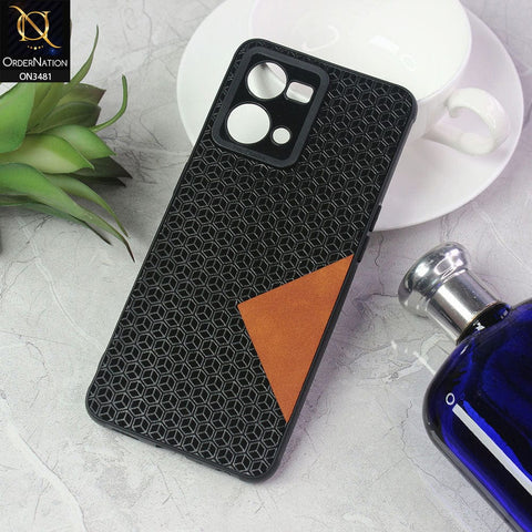 Oppo Reno 7 4G Cover - Black - New Design Soft Silicone Camera Protection Case