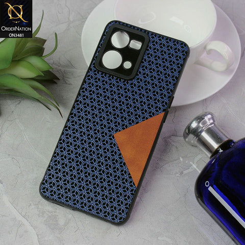 Oppo Reno 7 4G Cover - Blue - New Design Soft Silicone Camera Protection Case