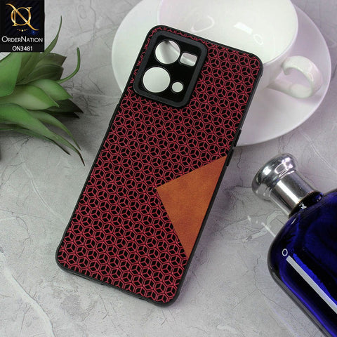 Oppo F21 Pro 4G Cover - Red - New Design Soft Silicone Camera Protection Case