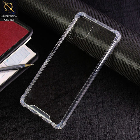 Samsung Galaxy M22 Cover - Transparent - Soft TPU Borders Shockproof Bumper Transparent Case
