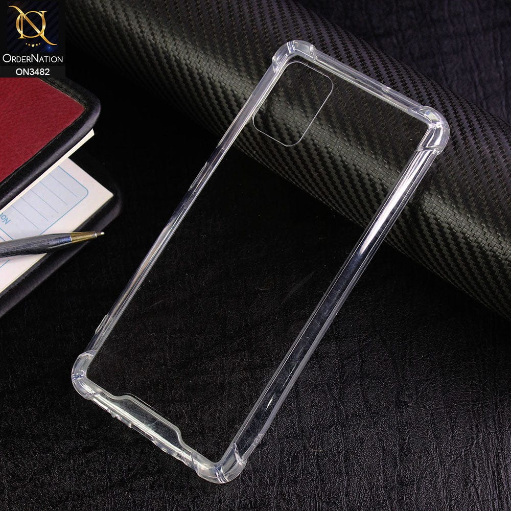 Samsung Galaxy A51 Cover - Transparent - Soft TPU Borders Shockproof Bumper Transparent Case