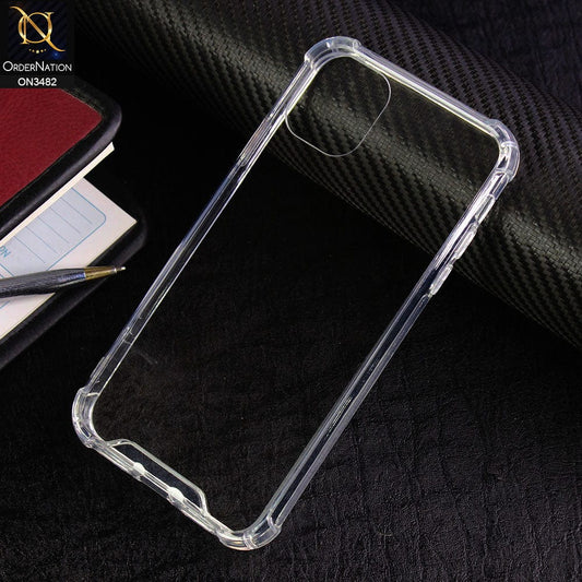 iPhone 11 Pro Max Cover - Transparent - Soft TPU Borders Shockproof Bumper Transparent Case