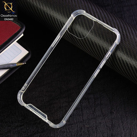 iPhone 12 Pro Cover - Transparent - Soft TPU Borders Shockproof Bumper Transparent Case