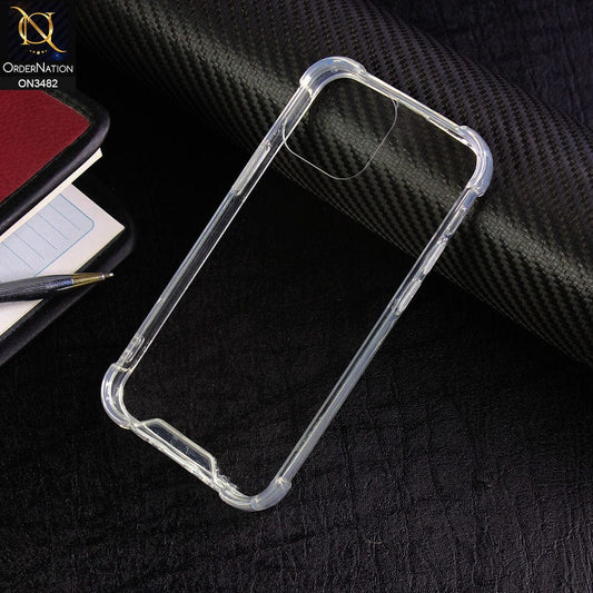 iPhone 12 Mini Cover - Transparent - Soft TPU Borders Shockproof Bumper Transparent Case
