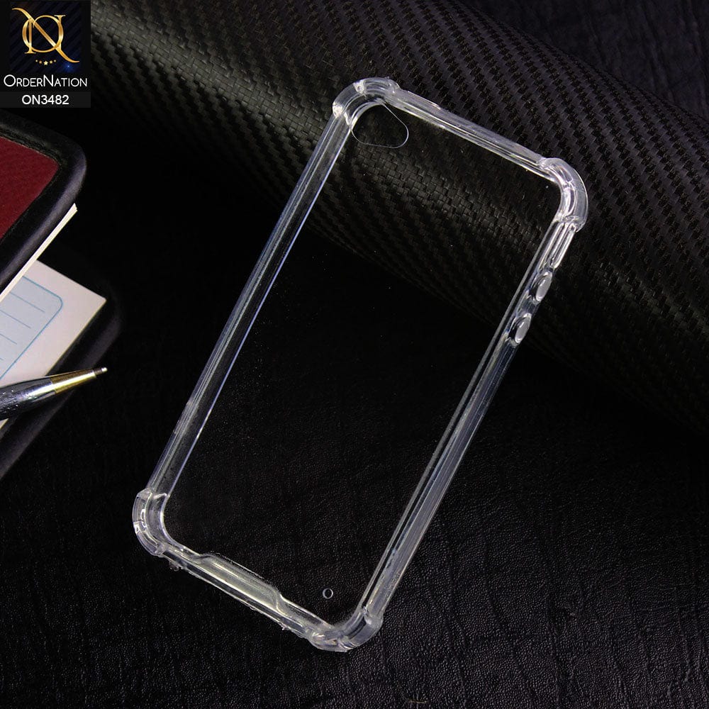 iPhone 4s / 4 Cover - Transparent - Soft TPU Borders Shockproof Bumper Transparent Case