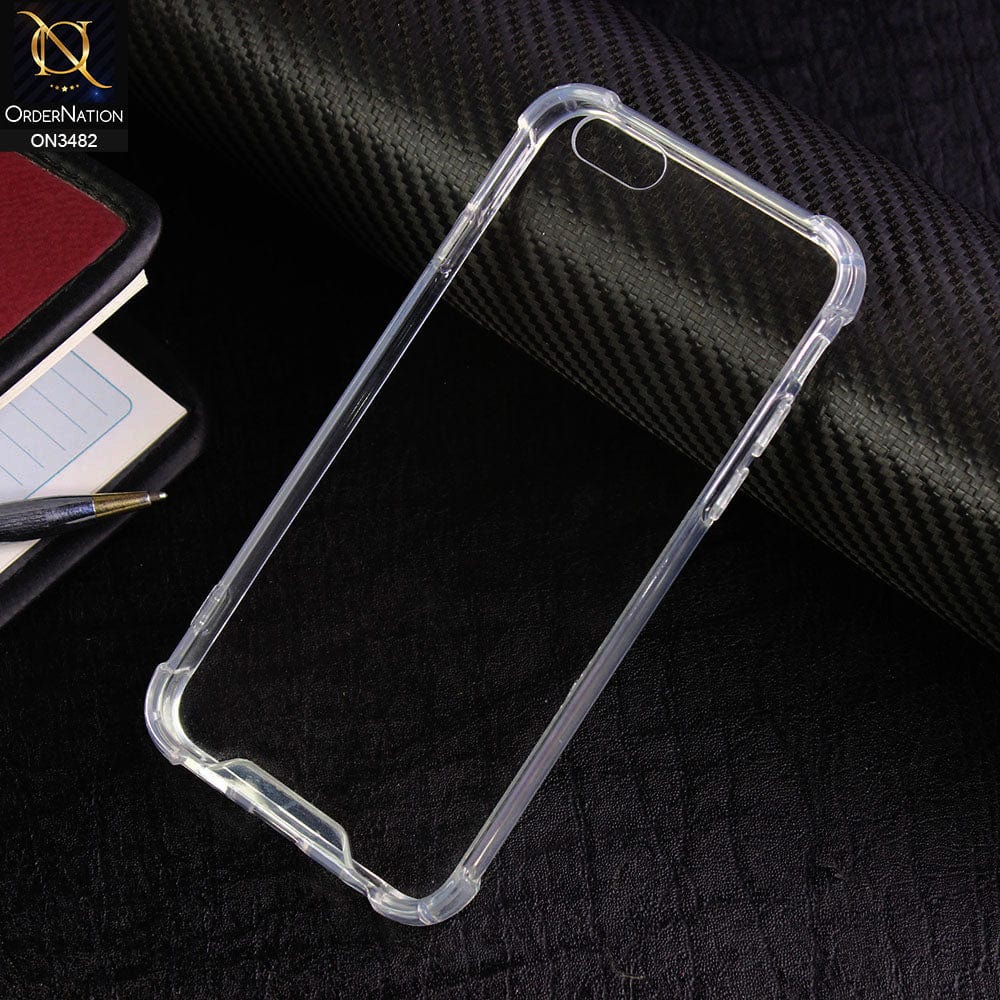 iPhone 6S / 6 Cover - Transparent - Soft TPU Borders Shockproof Bumper Transparent Case