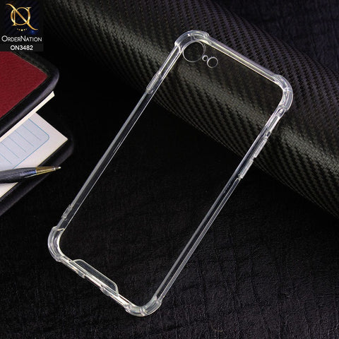 iPhone SE 2020 Cover - Transparent - Soft TPU Borders Shockproof Bumper Transparent Case