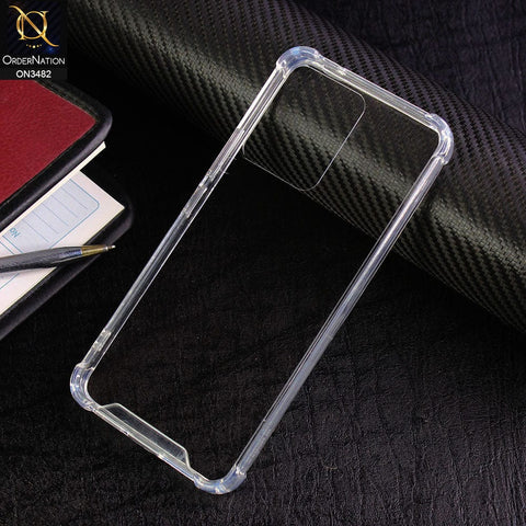 Vivo V23 5G Cover - Transparent - Soft TPU Borders Shockproof Bumper Transparent Case