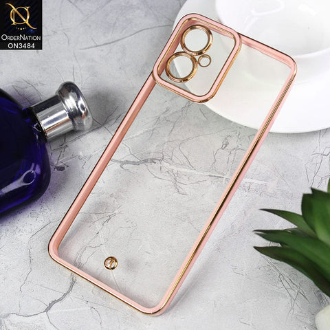Tecno Camon 19 Neo Cover - Pink - New Electroplated Side Borders Camera Protection Case
