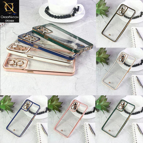 OnePlus 7 Cover - White - New Electroplated Side Borders Camera Protection Case
