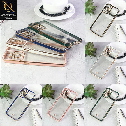 OnePlus 6T Cover - Pink - New Electroplated Side Borders Camera Protection Case