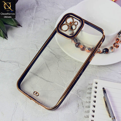iPhone 11 Cover - Blue - New Electroplated Side Borders Camera Protection Case