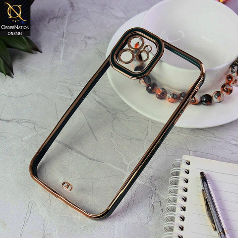 iPhone 11 Cover - Green - New Electroplated Side Borders Camera Protection Case
