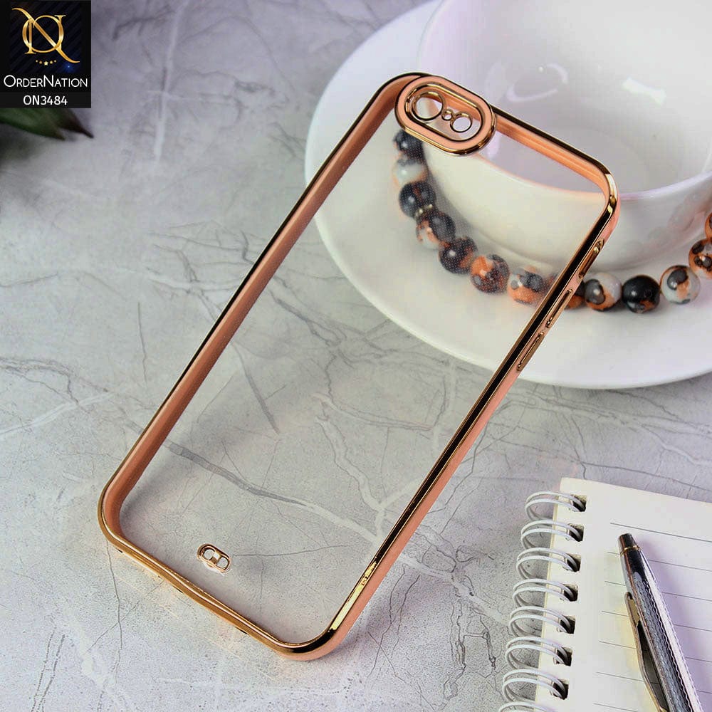 iPhone 6S / 6 Cover - Pink - New Electroplated Side Borders Camera Protection Case