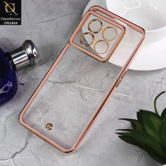 OnePlus 10 Pro Cover - Pink - New Electroplated Side Borders Camera Protection Case