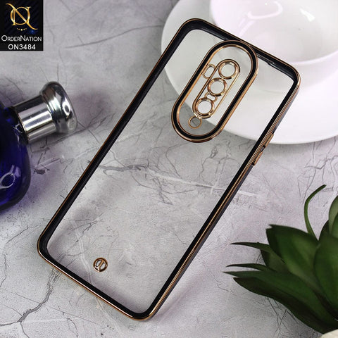 OnePlus 7 Pro Cover - Black - New Electroplated Side Borders Camera Protection Case