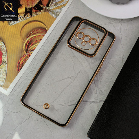 OnePlus 7T Cover - Black - New Electroplated Side Borders Camera Protection Case