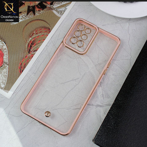 OnePlus 8T Cover - Pink - New Electroplated Side Borders Camera Protection Case