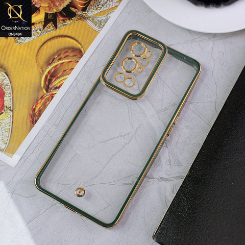 OnePlus 9 Pro Cover - Green - New Electroplated Side Borders Camera Protection Case