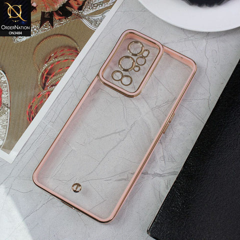 OnePlus 9 Pro Cover - Pink - New Electroplated Side Borders Camera Protection Case