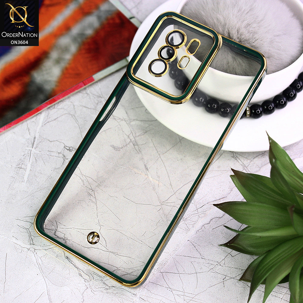 Xiaomi Poco X3 GT Cover - Green - New Electroplated Side Borders Camera And Lense Protection Case